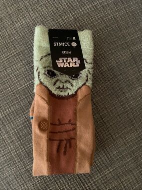 Stance NWT Sz M Star Wars Yoda Cotton Blend Casual Crew Socks